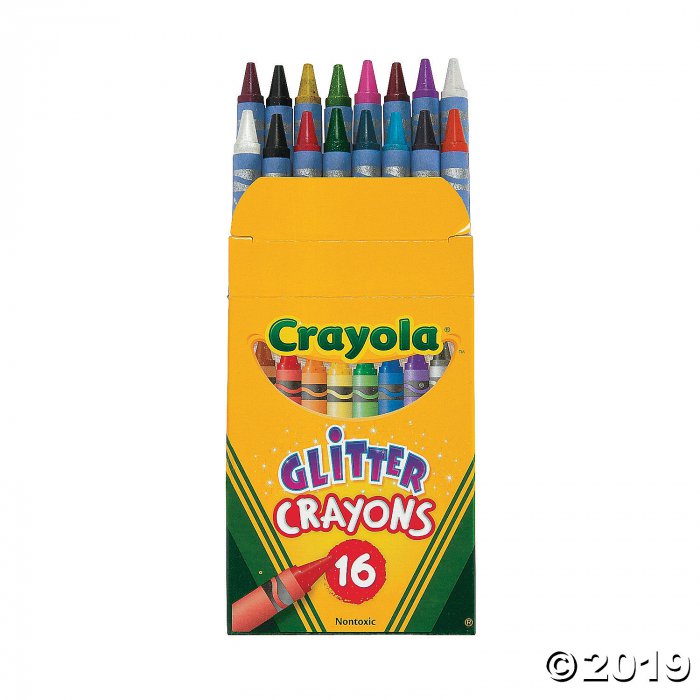 Crayola Glitter Crayons - Assorted - 24 / Pack