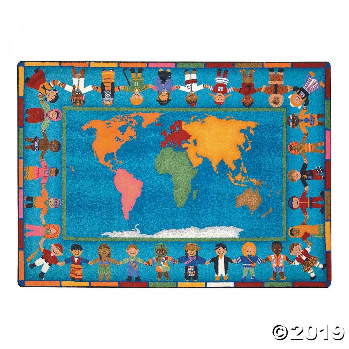 Hands Around The World® Classroom Rug - 5 ft. 4 x 7 ft. 8" (1 Piece(s))
