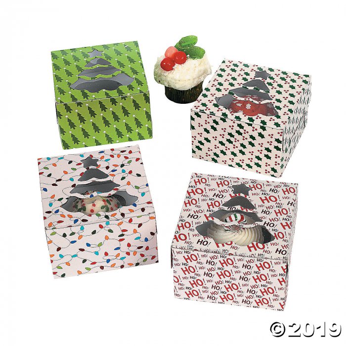 Holiday Cupcake Boxes (Per Dozen)