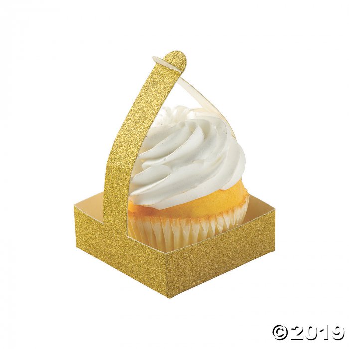 Gold Wedding Cupcake Holders (Per Dozen)