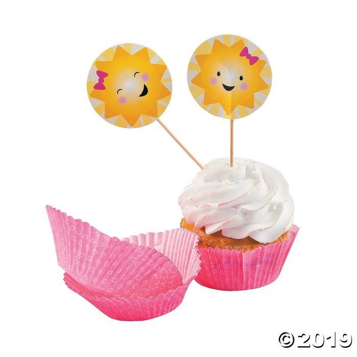 You Are My Sunshine Cupcake Wrappers with Picks (1 Set(s))