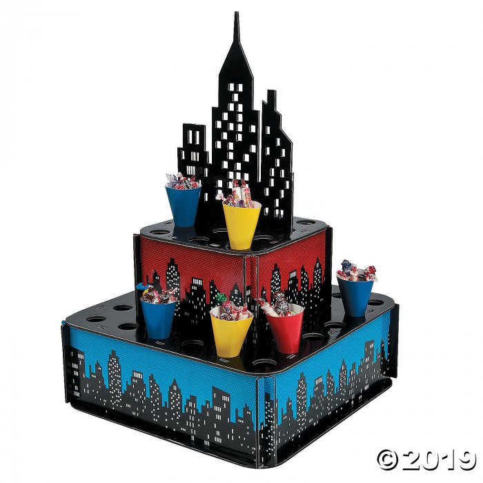 Superhero City Tray with Cones (1 Piece(s))