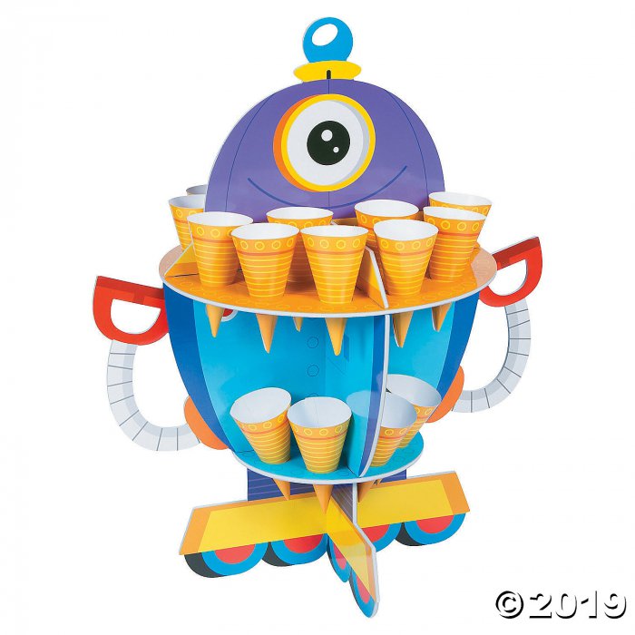 Robot Party Treat Stand with Cones (1 Piece(s))