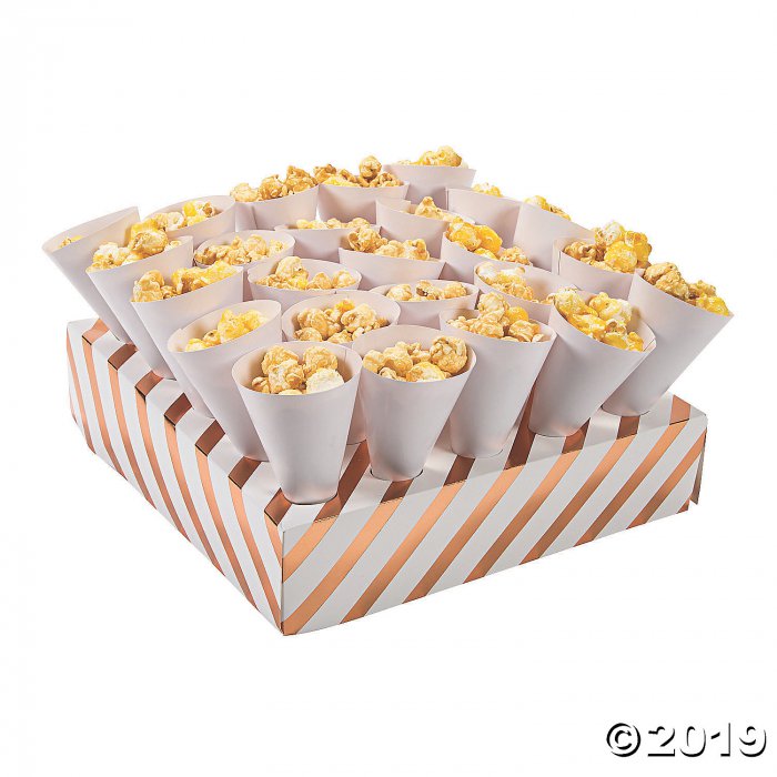 Copper Foil Treat Cones with Trays (1 Set(s))