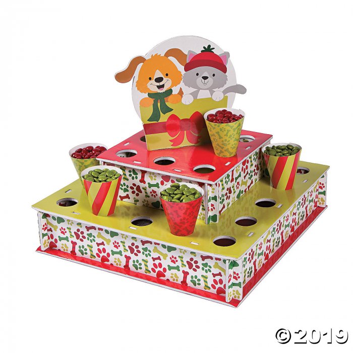 Christmas Tails Treat Stand with Cones (1 Set(s))