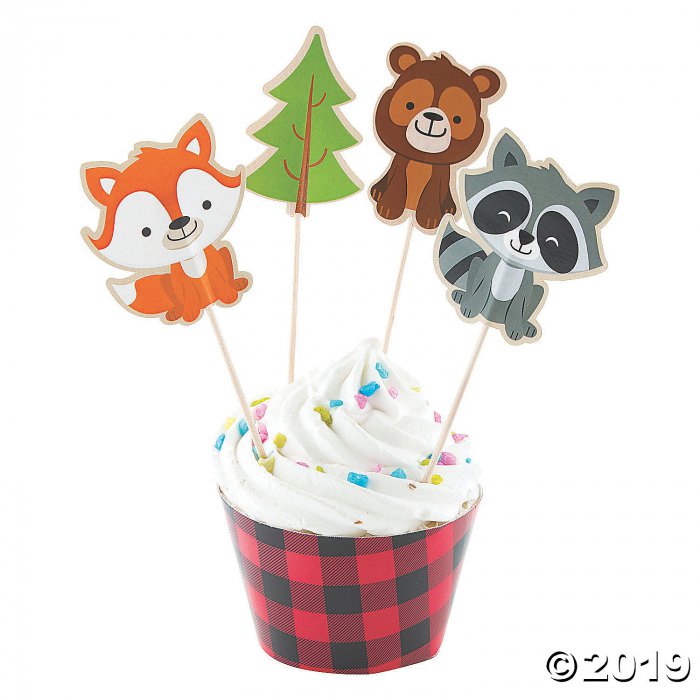 Woodland Party Cupcake Wrappers & Picks (100 Piece(s))