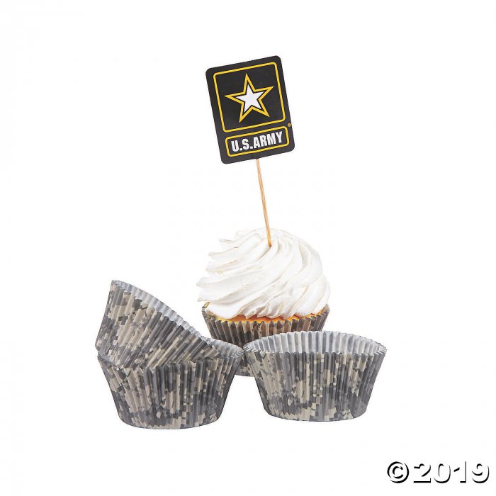 U.S. Army® Logo Cupcake Wrappers with Picks (100 Piece(s))