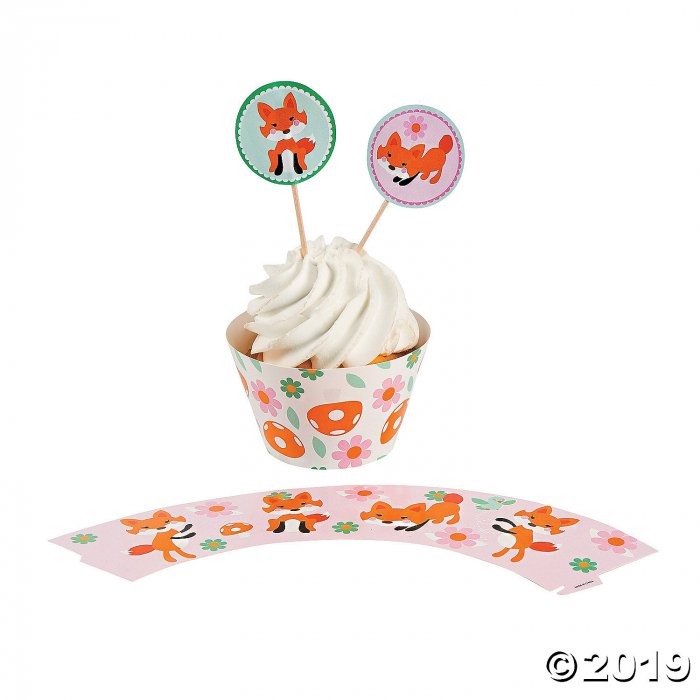 Lil' Fox Cupcake Wrappers with Picks (1 Set(s))