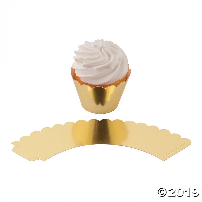 Gold Foil Cupcake Wrappers (24 Piece(s))