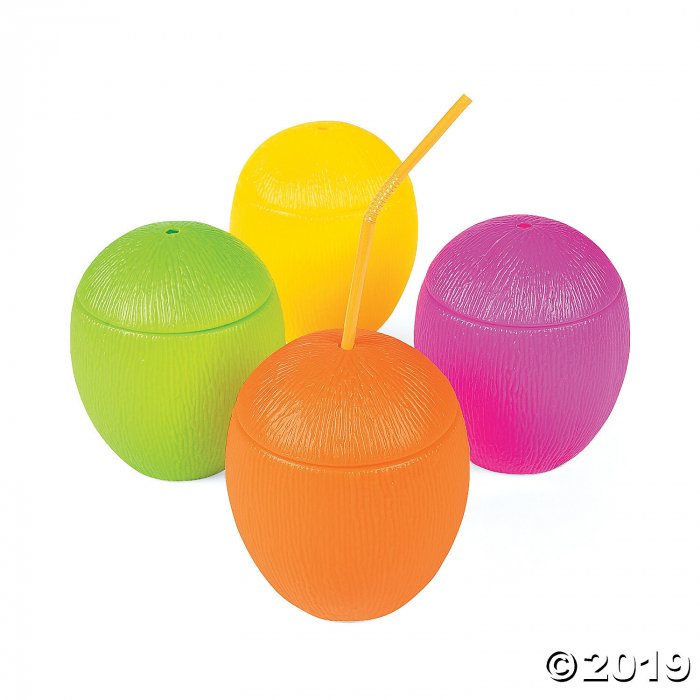 Neon Coconut Cups (Per Dozen)