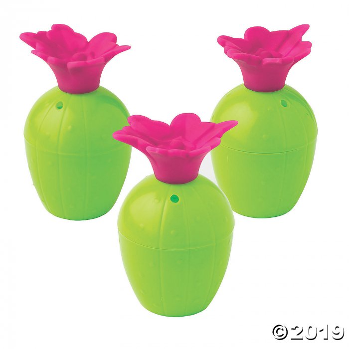 Cactus Plastic Cups with Lids (Per Dozen)