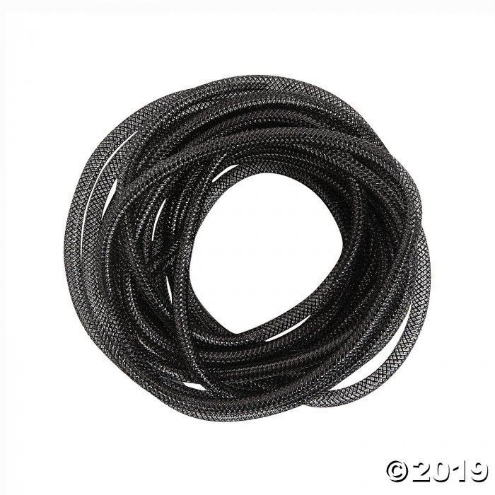 Black Mesh Tube Ribbon (1 Piece(s))
