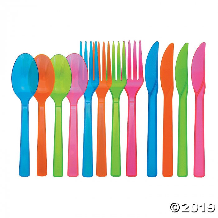 Neon Cutlery (48 Piece(s))