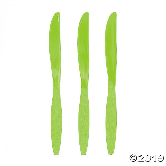 Lime Green Plastic Knives (50 Piece(s))