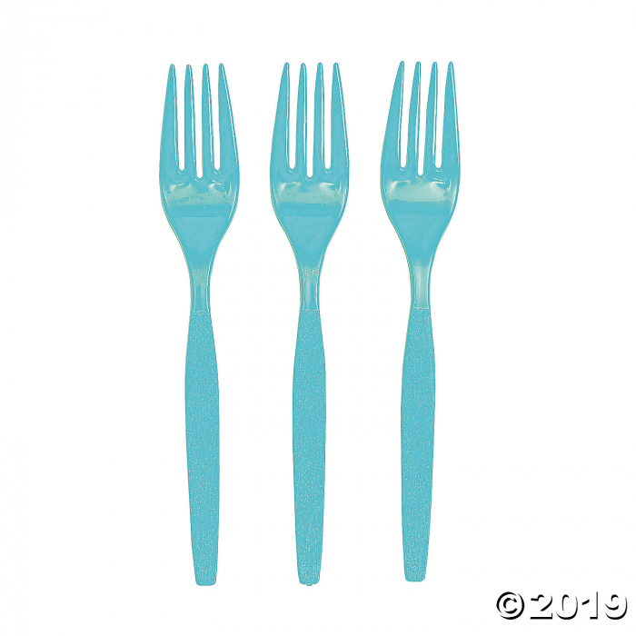 Light Blue Plastic Forks (50 Piece(s))