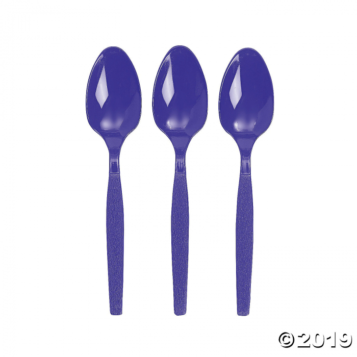 Purple Plastic Spoons (50 Piece(s))