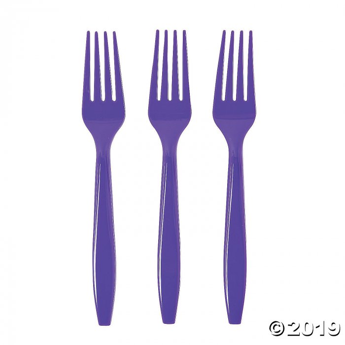 Amethyst Plastic Forks (24 Piece(s))