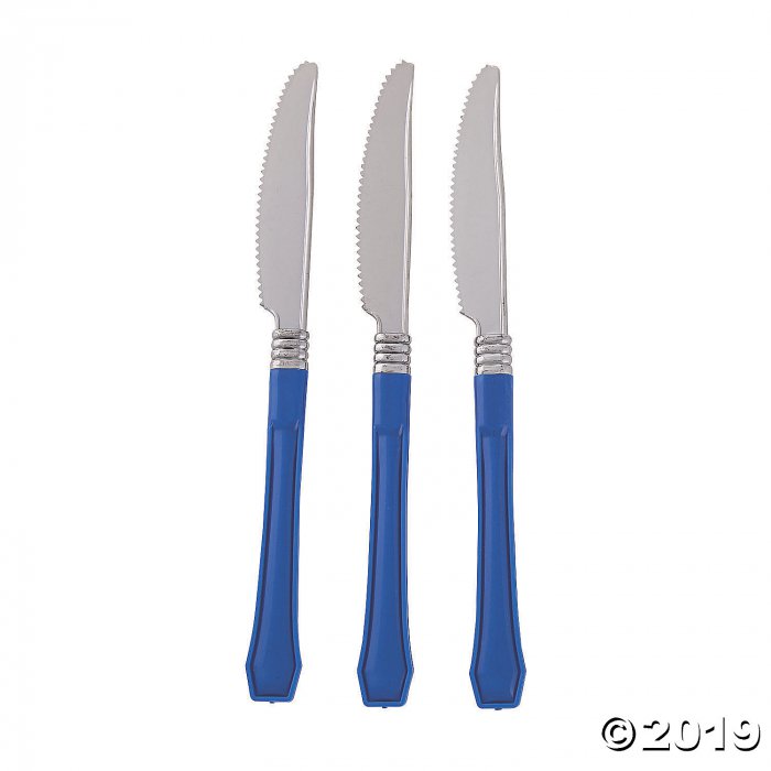 Royal Blue Premium Plastic Knives (20 Piece(s))