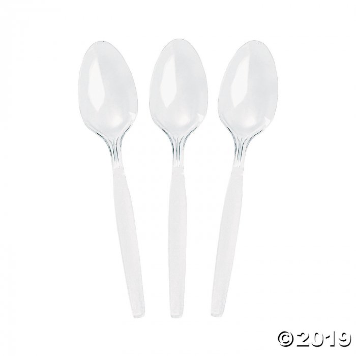 Clear Party Plastic Spoons (50 Piece(s))