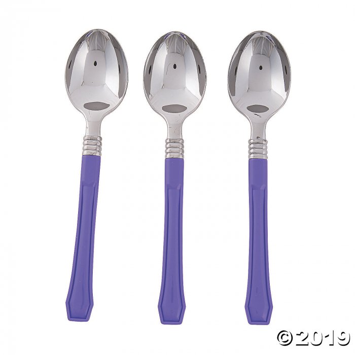 Purple Premium Plastic Spoons (20 Piece(s))