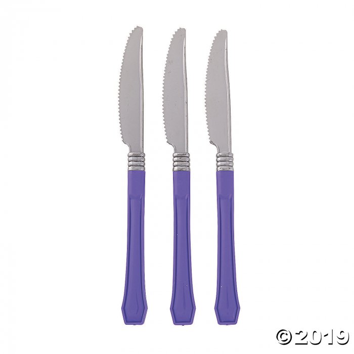 Purple Premium Plastic Knives (20 Piece(s))