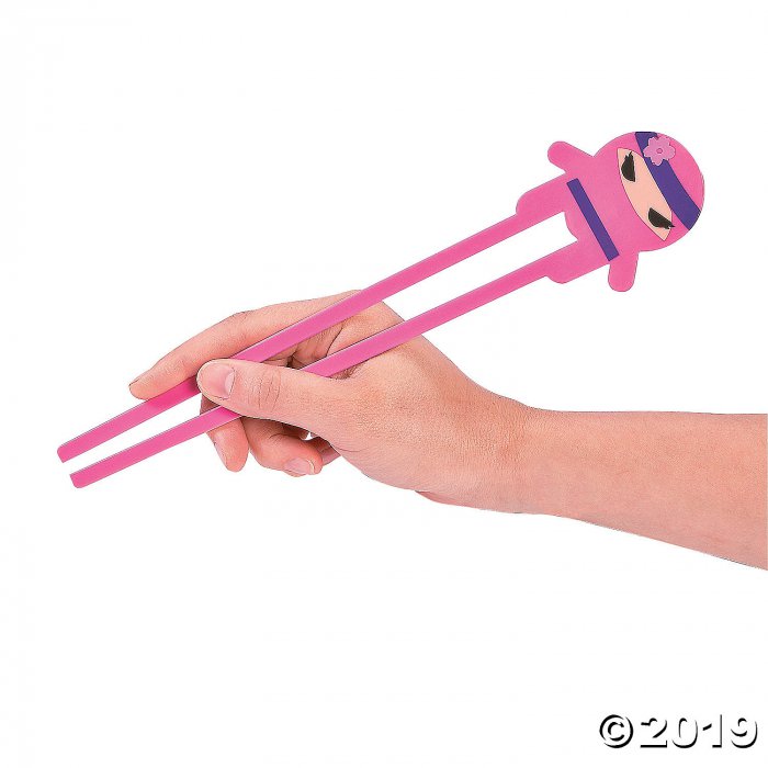 Ninja Girl Plastic Chopsticks (Per Dozen)