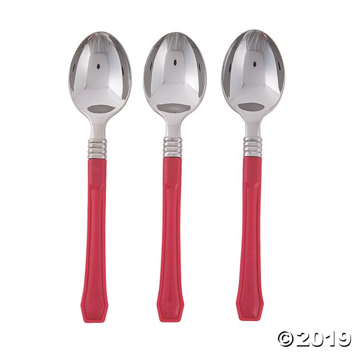 Red Premium Plastic Spoons (20 Piece(s))
