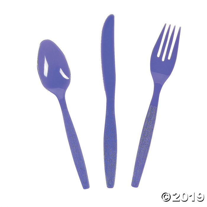 Purple High Count Plastic Cutlery Sets (210 Piece(s))