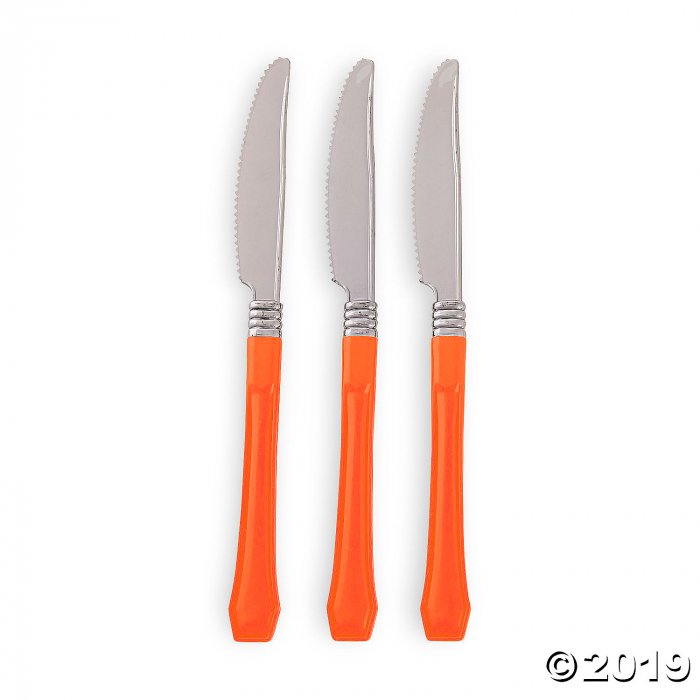 Orange Premium Plastic Knives (20 Piece(s))