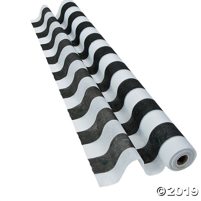 Black & White Striped Gossamer Roll (1 Roll(s))