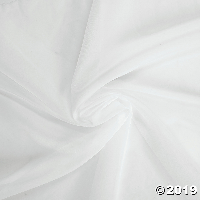 White Voile Sheer Fabric Roll (1 Roll(s))