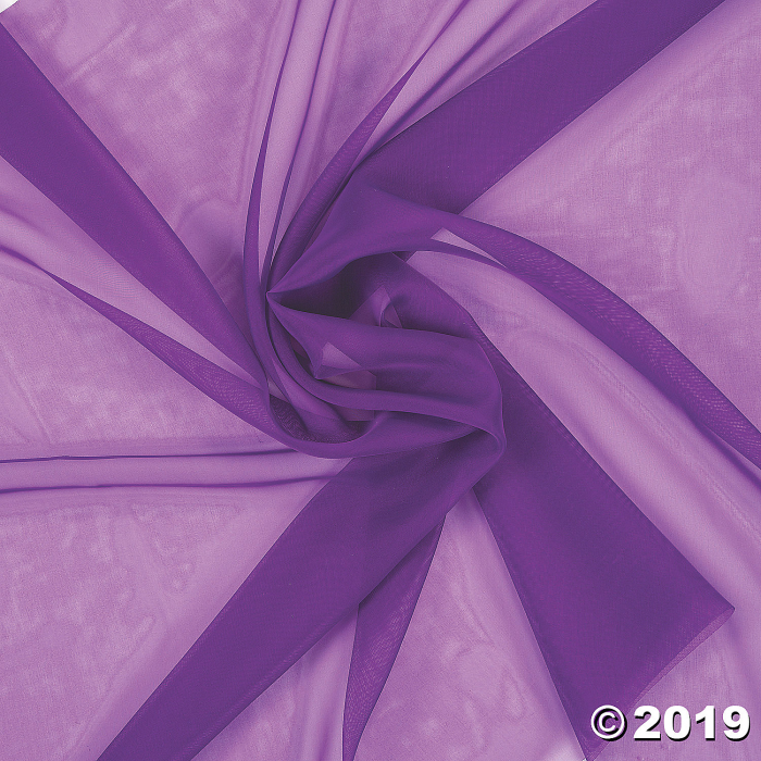 Purple Voile Sheer Fabric Roll (1 Roll(s))