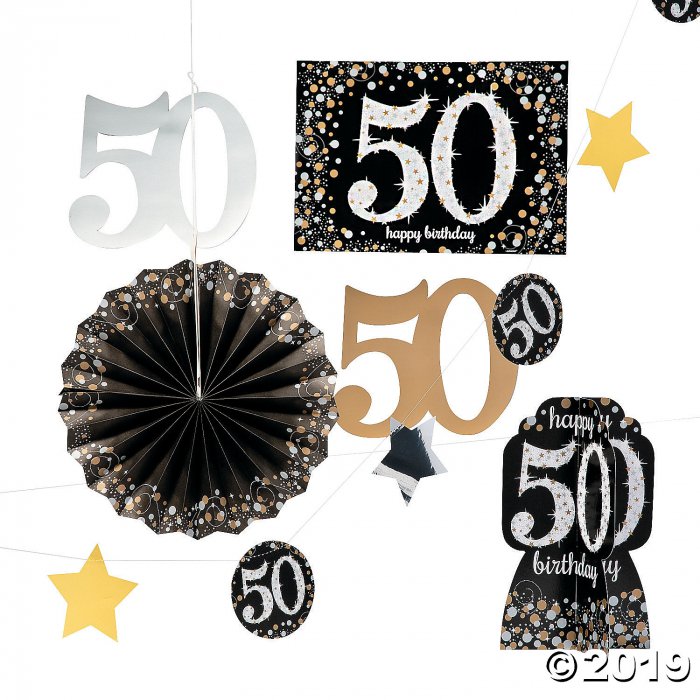 50th Birthday Sparkling Celebration Decorating Kit (1 Set(s))