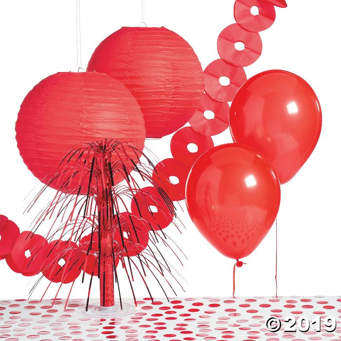 Red Party Decorating Kit (10 Piece(s))