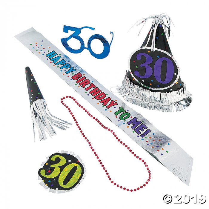 30th Birthday Celebration Party Kit (1 Set(s))