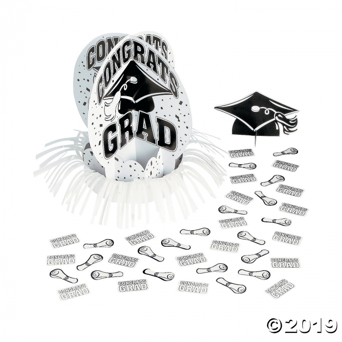 White Graduation Table Decorating Kit (1 Set(s))