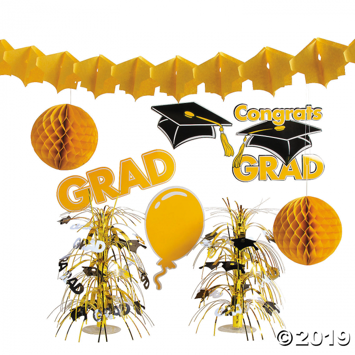 Yellow Graduation Decorating Kit (1 Set(s))