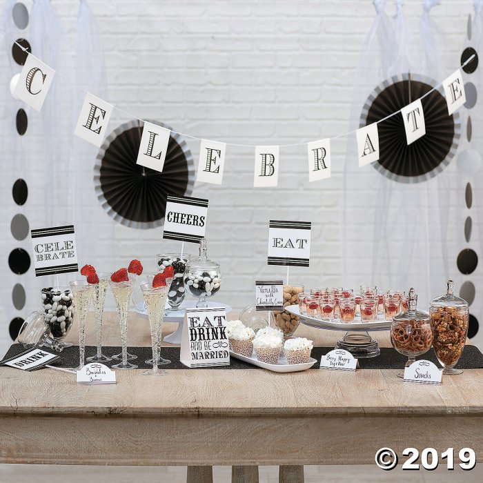 Eat, Drink & Be Married Treat Table Decorating Kit (1 Set(s))