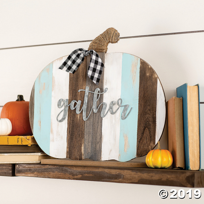 DIY Unfinished Wood Pumpkin Decoration (1 Piece(s))