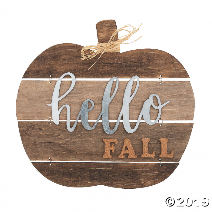 DIY Unfinished Wood Plank Pumpkin Sign (1 Piece(s))