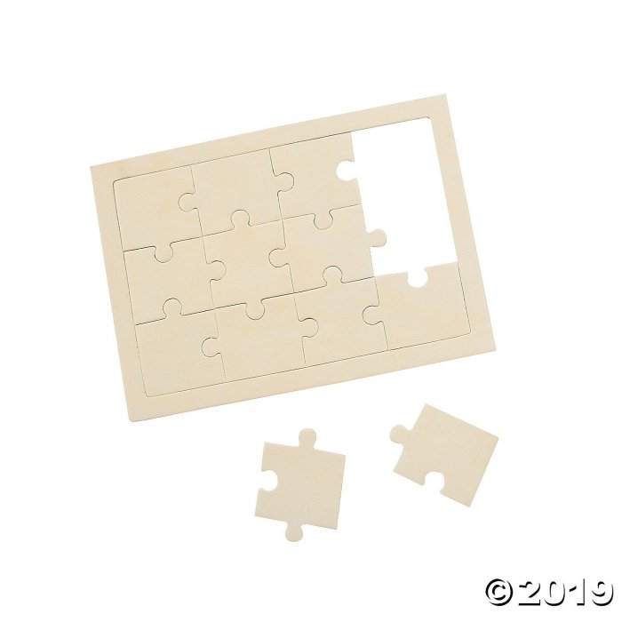 DIY unfinished 5" x 7" Puzzle (Per Dozen)