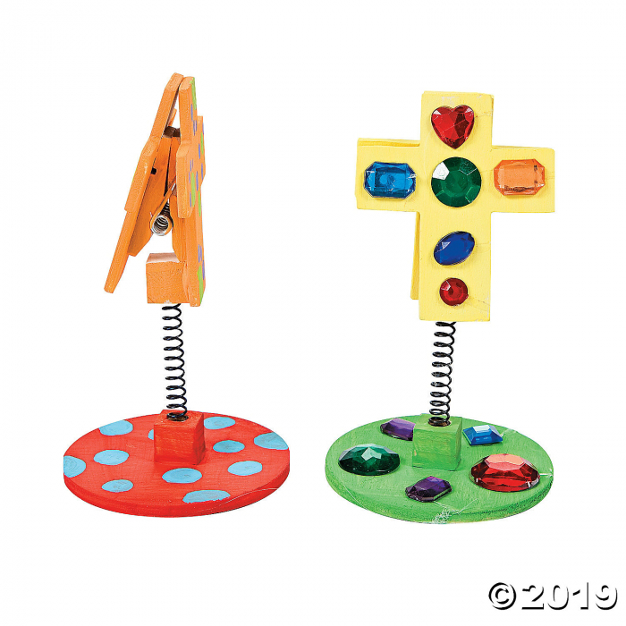 DIY Unfinished Wood Cross Note Holders (Makes 12)