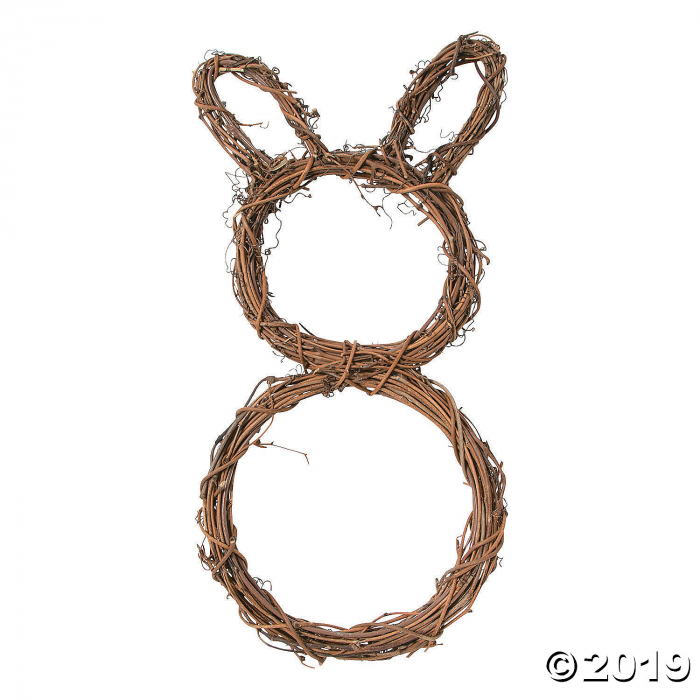 DIY Grapevine Bunny Wreath (1 Piece(s))