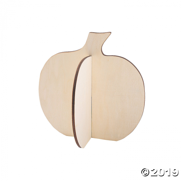 DIY 3D Unfinished Wood Pumpkins (1 Set(s))