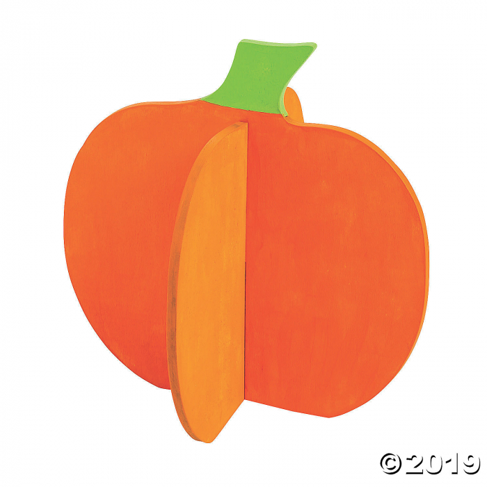 DIY 3D Unfinished Wood Pumpkins (1 Set(s))