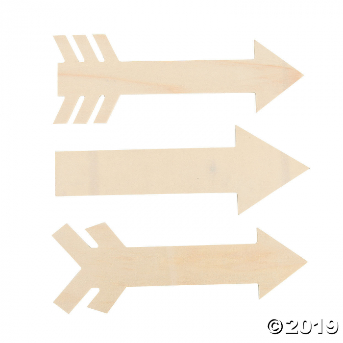 DIY Unfinished Wood Arrows (6 Piece(s))