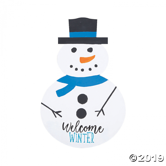 DIY Unfinished Wood Snowman Sign (1 Piece(s))