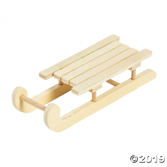 DIY Unfinished Wood Sleds (1 Set(s))