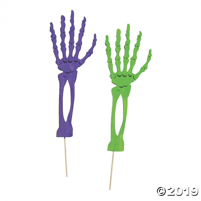 DIY Unfinished Wood Skeleton Hand Picks (6 Piece(s))