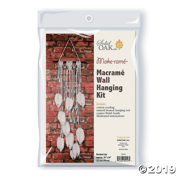 DIY Macrame Wall Hanging Kit - Feathers (1 Unit(s))